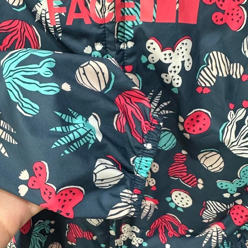 The North Face Toddler Girl Size 6 Full Zip Windbreaker Jacket Cactus Print